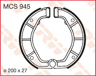 Trw Brake Shoes Mcs945 Mcs945