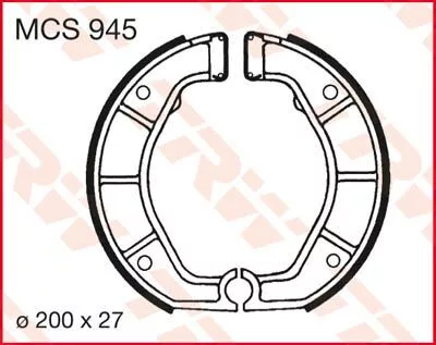 Saboți frână TRW MCS945
