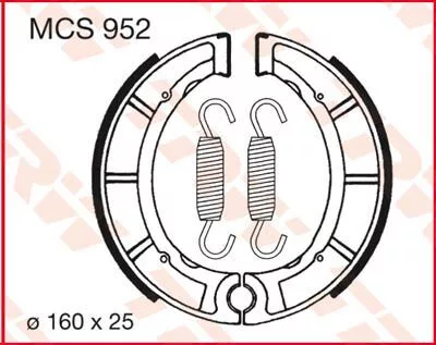 Saboți frână TRW MCS952