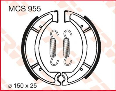 Trw Brake Shoes Mcs955 Mcs955