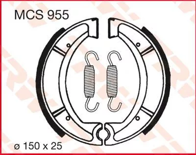 Saboți frână TRW MCS955