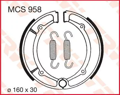 Saboți frână TRW MCS958