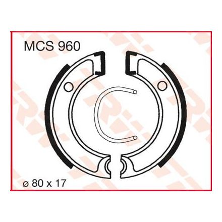 Trw Brake Shoes Mcs960 Mcs960