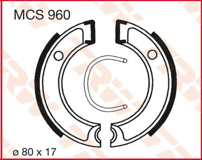 Trw Brake Shoes Mcs960 Mcs960