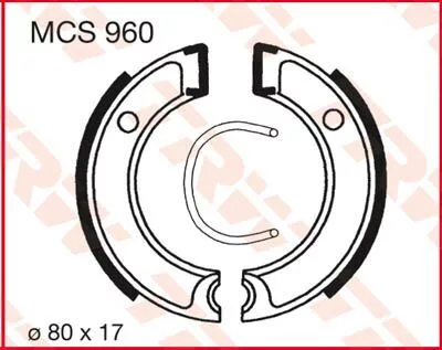Saboți frână TRW MCS960