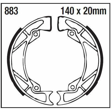 Ebc Brake Shoe Standard 883