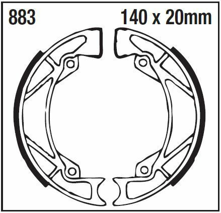 Ebc Brake Shoe Standard 883