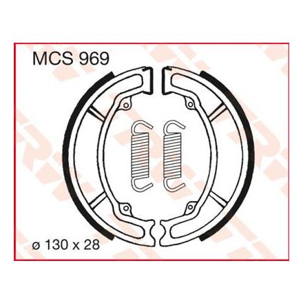 Trw Brake Shoes Standard Mcs969