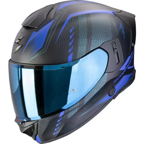 Casca Scorpion EXO-530 AIR Theras Negru Mat Albastru