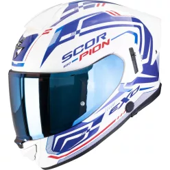 Casca Scorpion EXO-530 AIR Slope Alb Albastru Rosu