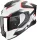 Casca Scorpion EXO-530 AIR CLIP Alb Negru Rosu