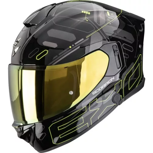 Casca Scorpion EXO-530 AIR FOND Negru Galben Fluo