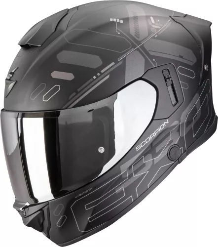 Casca Scorpion EXO-530 AIR FOND Negru Mat Argintiu