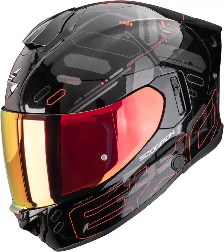 Casca Scorpion EXO-530 AIR FOND Negru Rosu