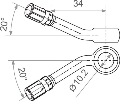 Racord furtun frână TRW MV10B40A