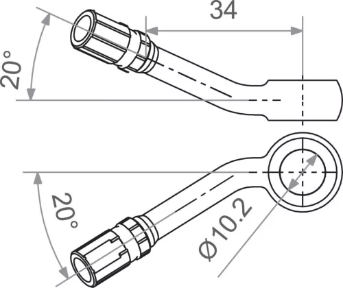 Racord furtun frână TRW MV10B40S