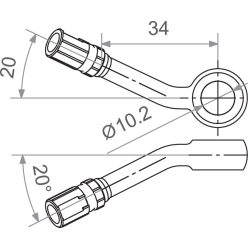 Racord furtun frână TRW MV10B30S