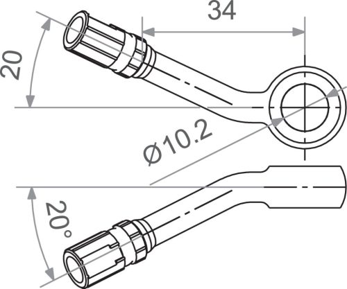 Racord furtun frână TRW MV10B30S