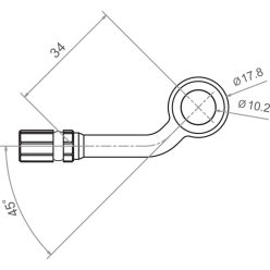 Racord furtun frână TRW MV10E40S