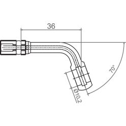Racord furtun frână TRW MV10D70S