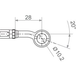 Racord furtun frână TRW MV10E20S