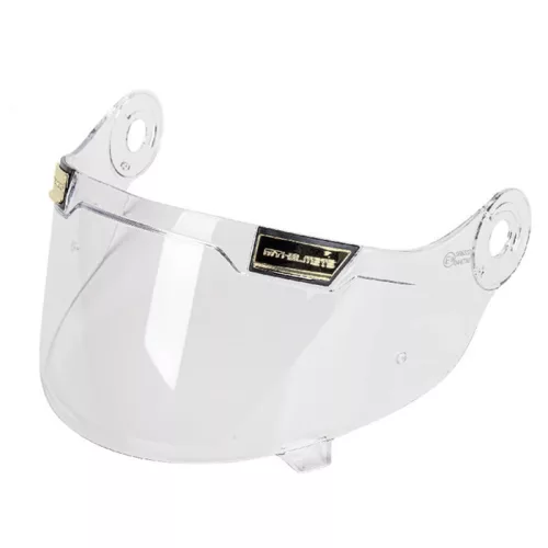 Viziera transparenta casca integrala Mt Helmets Jarama - ornament ventilatie auriu