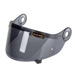   Viziera neagra Casca MT Jarama - ornament ventilatie auriu  MT-V-32
