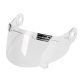 Viziera transparenta Casca MT Jarama - ornament ventilatie argintiu  MT-V-32