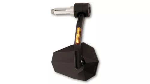 Oglindă capăt de ghidon Highsider Stealth-X7 cu semnalizator LED (bucată)