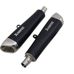 Akrapovic Mufflers Ti Bk Spd Twin S-T12So2-Hcqtbl