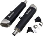 Akrapovic Mufflers Ti Bk Spd Twin S-T12So2-Hcqtbl