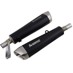 Akrapovic Mufflers Ti Bk Str Twin S-T9So2-Hcqtbl