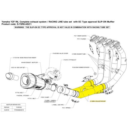 Akrapovic Collector Ss Yzf-R6 09 C-Y6R8