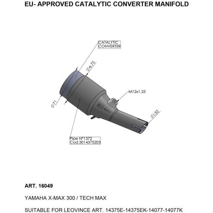 CAT CONV MANIFOLD YAM