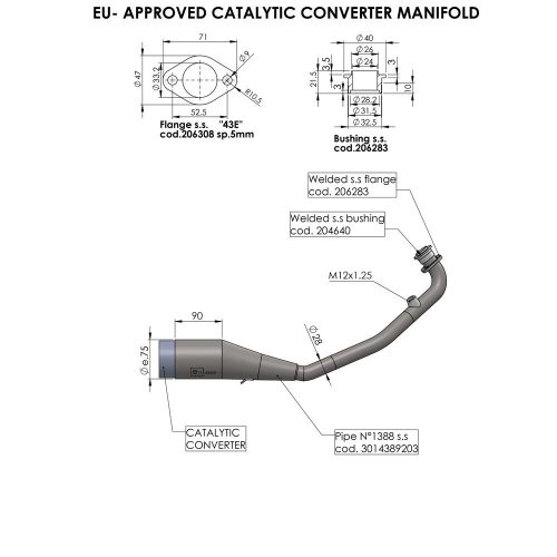 Cat Conv Manifold Honda