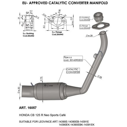 CAT CONV MANIFOLD HONDA