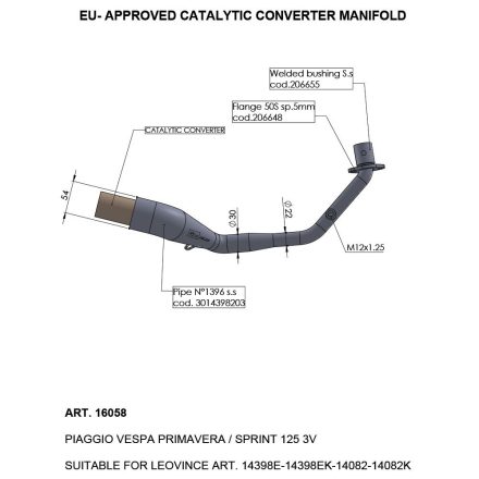 CAT CONV MANIFOLD VESPA