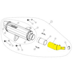 Akrapovic Link Pipe Ss Xmax300 L-Y3So3