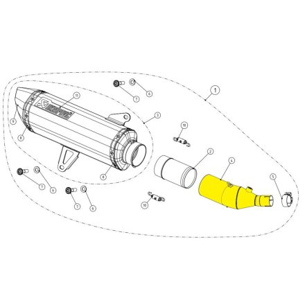 Akrapovic Link Pipe Ss Xmax300 L-Y3So3