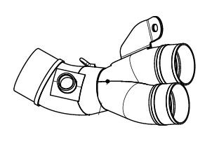 LINK PIPE CBR1000RR-R AKRAPOVIC L-H10E11