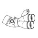 LINK PIPE CBR1000RR-R AKRAPOVIC L-H10E11