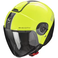 Casca Scorpion EXO CITY II Carbo Galben Fluo Negru