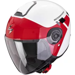 Casca Scorpion EXO CITY II MALL Alb Rosu