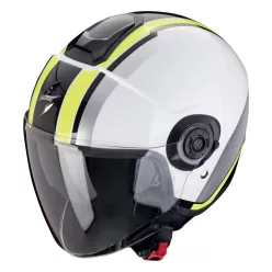 Casca Scorpion EXO CITY II VEL Alb Galben Fluo
