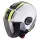 Casca Scorpion EXO CITY II VEL Alb Galben Fluo