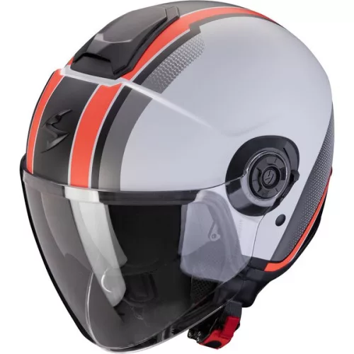 Casca Scorpion EXO CITY II VEL Gri Mat Rosu