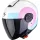 Casca Scorpion EXO CITY II Sheer Alb Roz Albastru