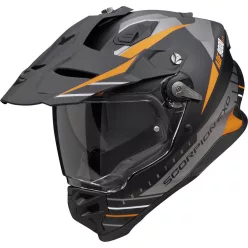 Casca Scorpion ADF-9000 AIR FEAT Negru Mat Portocaliu