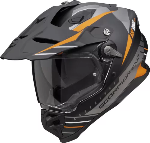 Casca Scorpion ADF-9000 AIR FEAT Negru Mat Portocaliu