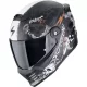 Casca Scorpion Covert FX Skullz Negru Mat Gri Auriu